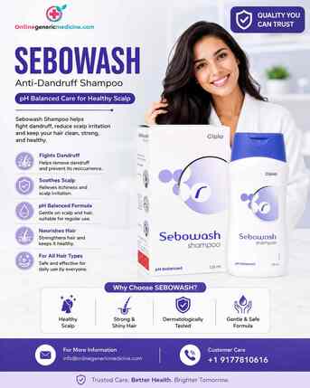 New York, Health & Beauty Items, USD 9,  Sebowash Shampoo (Fluocinolone) 100ml & 125ml | Care Formula | Onlinegenericmedicine
