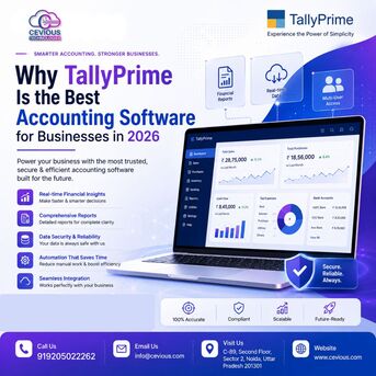 Noida, Computer, Why TallyPrime Is The Best Accounting Software For Businesses In 2026