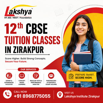 Chandigarh, Lessons Offered, 12th CBSE Tuition Classes In Zirakpur With Regular Tests