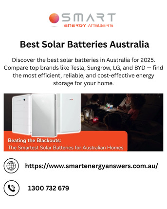 Sydney, Business, Which Is The Best Solar Battery Australia Offers In 2026?