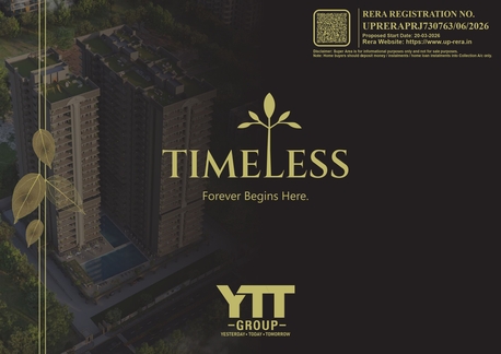 Lucknow, Real Estate For Sale, 3 BR,  1175 Sq. Feet,  YTT Timeless: 2 Mins From HCL IT City | Ultra-Luxury 3 BHKs