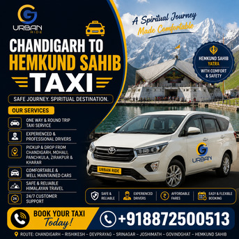 Chandigarh, Travel, Chandigarh To Hemkund Sahib Taxi Service Available 24/7