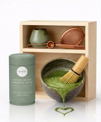 Sydney, Food, AUD 64,  Organic Ceremonial Matcha | Ohayo Modern Matcha | Premium Organic Japanese Matcha