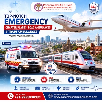 Chennai, Health, Panchmukhi Low Cost Air Ambulance In Chennai- Gets Access To Cost-Effective Service