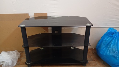 Madinah, Furniture, SAR 150,  Tempered Glass Tv Trolly
