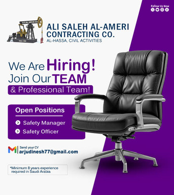 Dammam, Jobs, We Are Hiring Safety Manager & Safety Officer