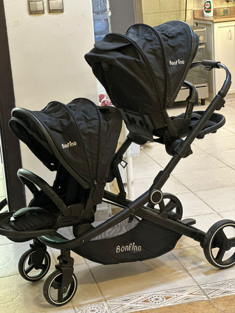 Khobar, Baby & Kid Stuff, SAR 500,  Bonfino Twin Stroller بنفينو عربة أطفال توأم