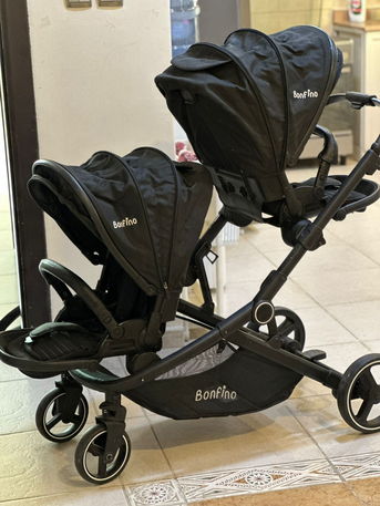 Khobar, Baby & Kid Stuff, SAR 500,  Bonfino Twin Stroller بنفينو عربة أطفال توأم