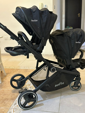 Khobar, Baby & Kid Stuff, SAR 500,  Bonfino Twin Stroller بنفينو عربة أطفال توأم