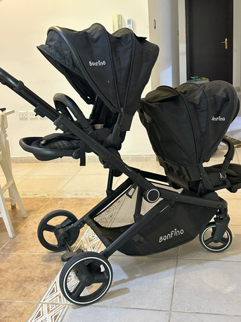 Khobar, Baby & Kid Stuff, SAR 500,  Bonfino Twin Stroller بنفينو عربة أطفال توأم