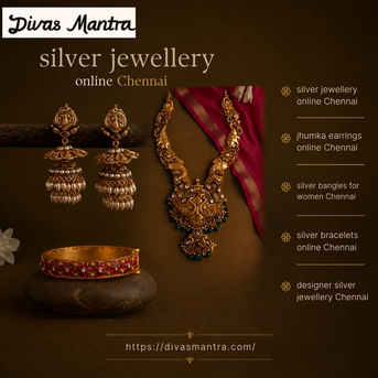 Chennai, Fashion & Design, Designer Silver Jewellery Chennai &ndash; Shop Elegant Collections Online