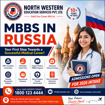 Mumbai, Counseling, 🩺 MBBS In Russia: Where Future Doctors Begin Their Journey!