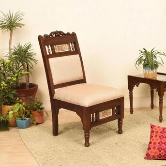 Mumbai, Furniture, INR 22269,  Buy Premium Teak Wood Chair With Cushion For Home & Office