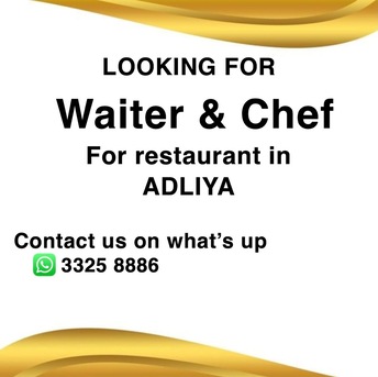 Adliya, Jobs, Waiter And Chef