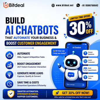 Dubai, Business, Build AI Chatbots That Automate Your Business & Boost Customer Engagement | Get 30% OFF