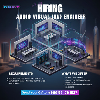 Al Malaz, Jobs, Hiring: A Senior AV Engineer In Riyadh
