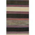 USD 310,  3x7 Black Ivory Persian Runner Rug