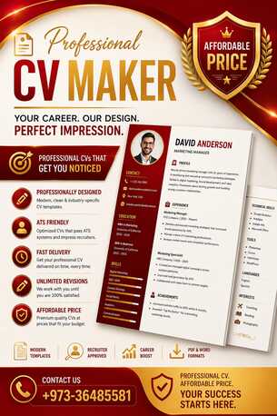Hoora, Businesses For Sale, Professional Cv Maker Available