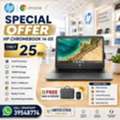 BHD 25,  HP CHROMEBOOK - 4GB RAM 32GB Memory 14