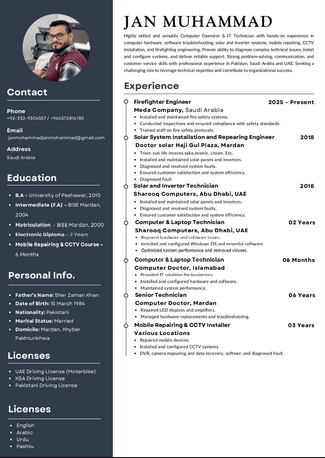 Jeddah, Job Seekers, Electronic Fire  Alaram Engineer