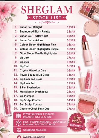 Al Aziziyah, Health & Beauty Items, SAR 18,  Sheglam Whole Stock Available In Less Rates