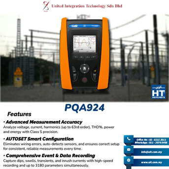 Kuala Lumpur, Tools, PQA924 : Precision Power Quality Analysis
