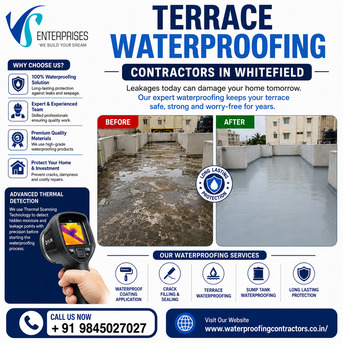 Bangalore, Construction, Terrace Waterproofing Contractors In Whitefield