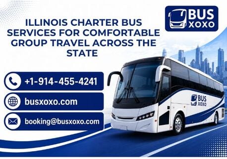New York, Travel, Illinois Charter Bus Services For Comfortable Group Travel Across The State