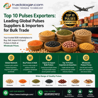 Noida, Food, INR 52,  Top 10 Pulses Exporters: Leading Global Pulses Suppliers & Importers For Bulk Trade