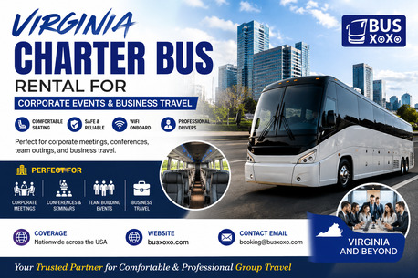 Washington DC, Travel, Virginia Charter Bus Rental For Corporate Events & Business Travel