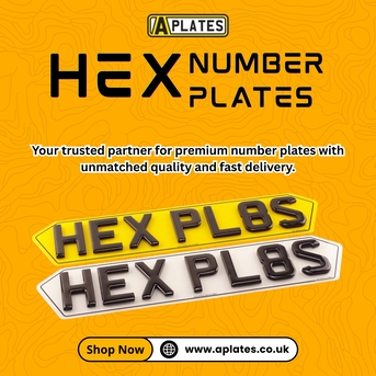 London, Auto Parts, Hex Number Plates For A Bold And Modern Vehicle Look