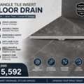 INR 5990,  Stainless Steel Tile Insert Triangle Drain