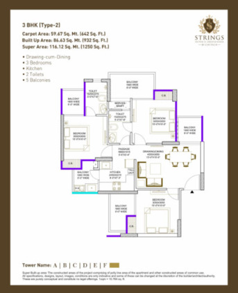 Greater Noida, Real Estate For Sale, INR 12900000,  2 BR,  1090 Sq. Feet,  Overview Of  Civitech Strings Noida Exension