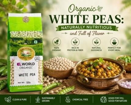 Noida, Food, INR 107,  Organic White Peas Naturally Nutritious And Full Of Flavor | Elworld