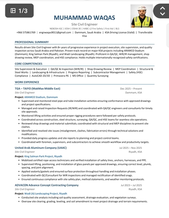 Riyadh, Job Seekers, Site Civil Engineer