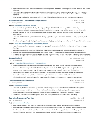 Riyadh, Job Seekers, Site Civil Engineer