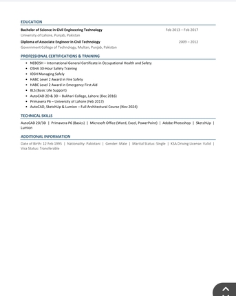Riyadh, Job Seekers, Site Civil Engineer