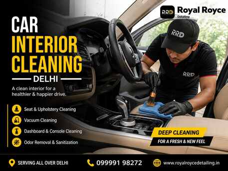 New Delhi, Creative, Best Car Interior Cleaning Delhi Services | Royal Royce Detailing