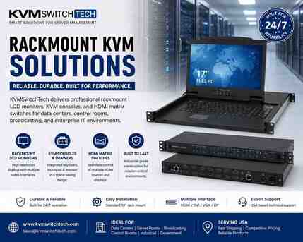 Los Angeles, Computers, USD 1200,  High-Quality Rackmount Monitor Keyboard Console