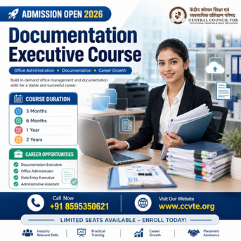 New Delhi, Education, Documentation Executive Course Admissions Open For 2026