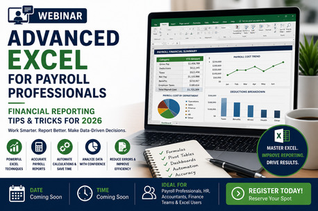 New York, Education, Advanced Excel For Payroll Professionals: Financial Reporting Tips & Tricks For 2026