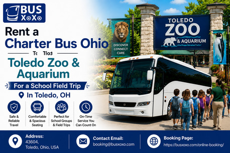New York, Travel, Rent A Charter Bus Ohio To Toledo Zoo & Aquarium For A School Field In Toledo, OH