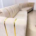 SAR 230,  Luxury 3+3 Seater Velvet Sofa Set With Gold Design &ndash; Excellent Condition