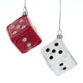 USD 14,  Sparkling Glass Dice Ornaments &ndash; Unique Holiday Décor For Game Lovers & Casino-Theme Fans