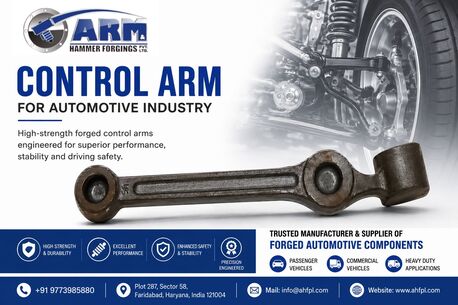 Faridabad, Heavy Equipment, Leading Manufacturer Of Control Arm For Automotive Industry