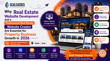 New Delhi, Marketing, Professional Real Estate Web Development Services To Grow Your Property Business