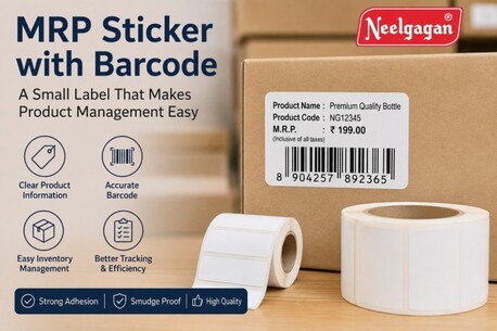 New Delhi, Materials, INR 200650,  MRP Sticker With Barcode Made Simple