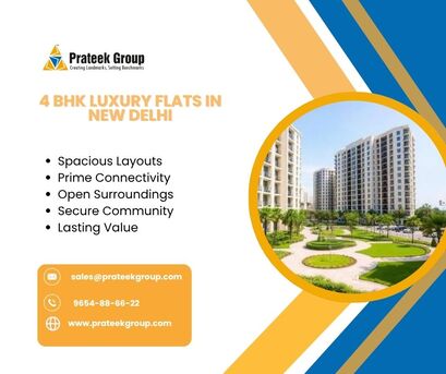 New Delhi, Real Estate, 4 BHK Luxury Flats In New Delhi