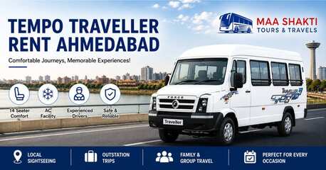 Ahmedabad, Travel, Tempo Traveller Rent Ahmedabad | Luxury Group Travel