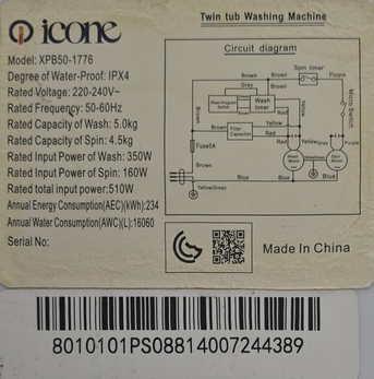 Al Wizarat, Appliances, SAR 200,  Washing Machine Manual 5kg